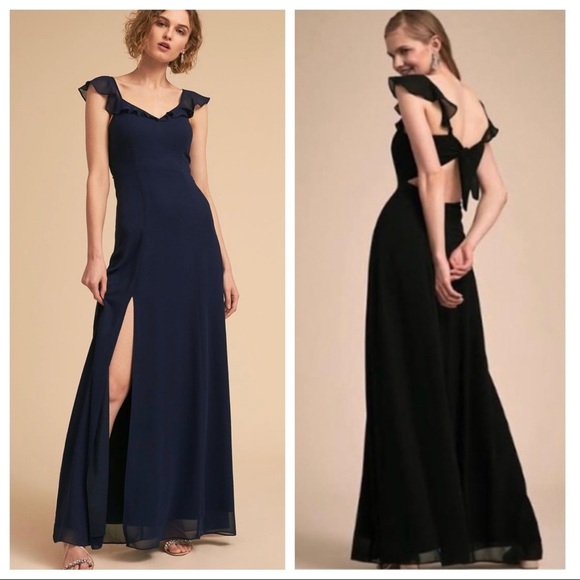 BHLDN Diana Dress in Midnight or Navy - Picture 5 of 12